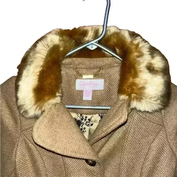 Tan peacoat Jessica Simpson size medium 10/12 faux fur
NWT - Picture 3 of 13
